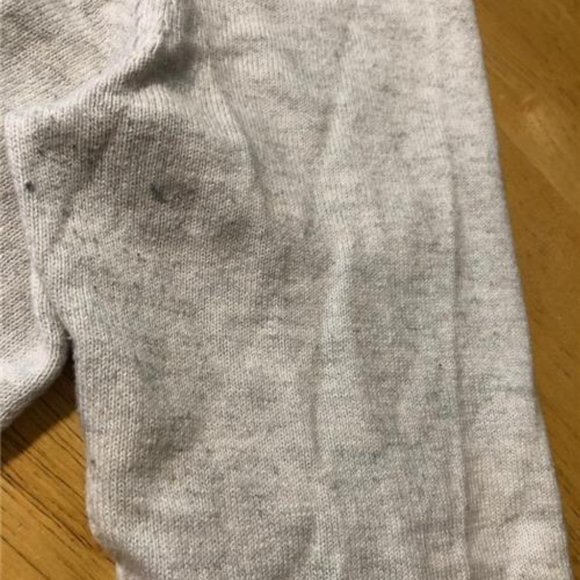 Womens Lisa Todd Gray Blue Hearts Cotton Cashmere Knit Sweater M - Picture 7 of 8